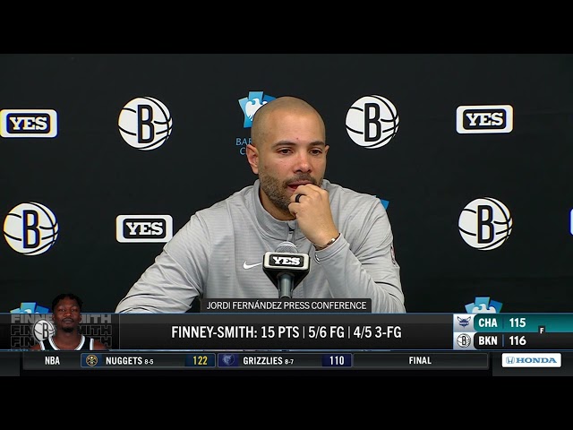 Jordi Fernández after Nets comeback win vs Hornets