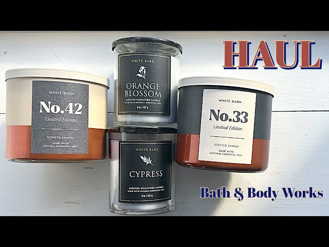 BBW mini-haul 💙 featuring No. 42 and Orange Blossom 💙 candle first impressions