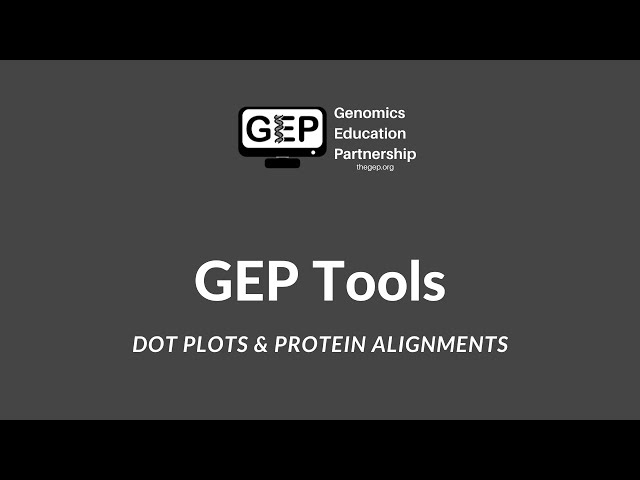 GEP Tools | Dot Plots and Protein Alignments