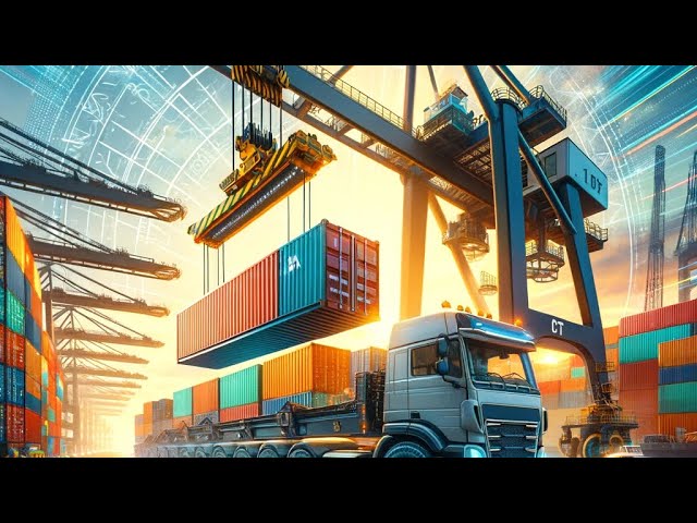 “Crane Daddy at Work: Mastering the Art of Container Logistics”