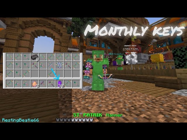 opening 25+ monthly keys in HuntMC @tealtiger34gamerzz #minecraft #viralvideo