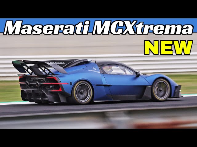 NEW 2024 Maserati MCXtrema Track-Only Hypercar testing at Misano Circuit - 730Hp V6 Twin-Turbo Sound