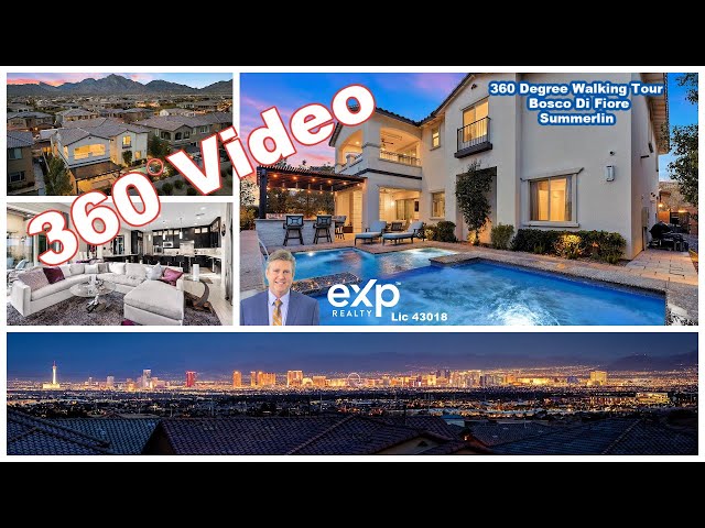 360 Degrees Walking Tour- Las Vegas Luxury Home - Summerlin- 440 Bosco Di Fiore