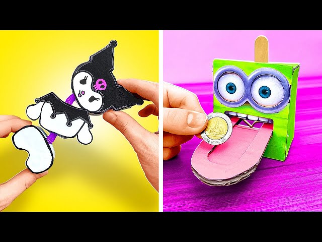 FUNNY CARDBOARD PARENTING CRAFTS || Amazing Ideas And Tricks by 123 GO SCHOOL