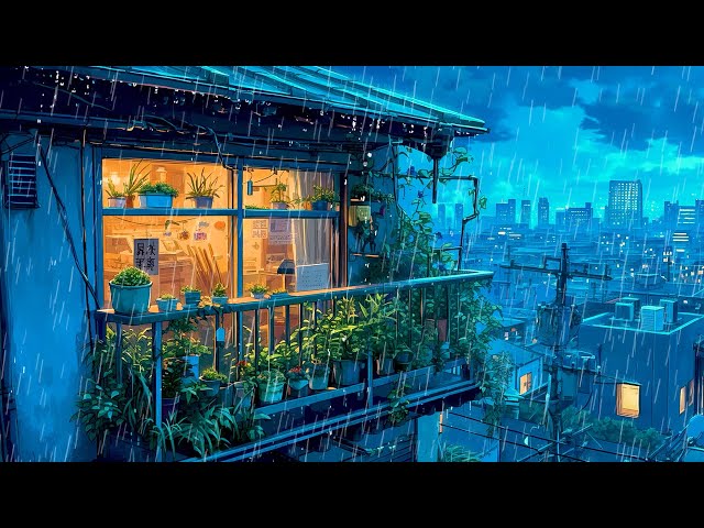 RAINING IN JAPAN ☔ 마음을 안정시키고 편안하게 해주는 Rainy Lofi 노래 ☔ Pluviophile Lofi