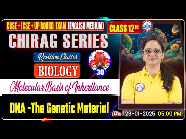 Class 12 Biology Chapter 5 Molecular Basis of Inheritance | 12th Biology Chirag Series By RWA