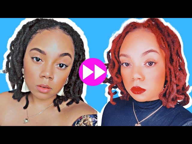 DYING MY LOCS RED WITH NO BLEACH  | LOREAL HICOLOR 🔥❤️