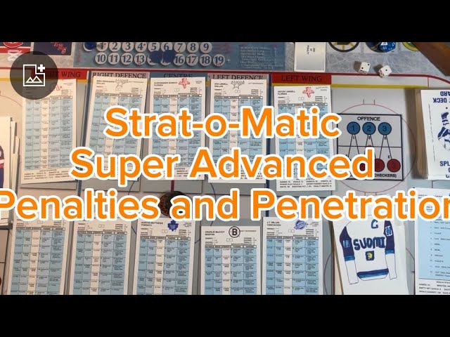 How to video. Strat-o-Matic Hockey. Super Advanced Penalties and Penetration