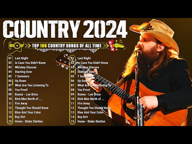 Country Music Playlist 2024 - Chris Stapleton, Tim McGraw, Luke Combs, Luke Bryan, Jason Aldean