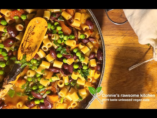 ITALIAN PASTA FAGIOLI VEGAN ASMR | Connie's RAWsome kitchen 2025