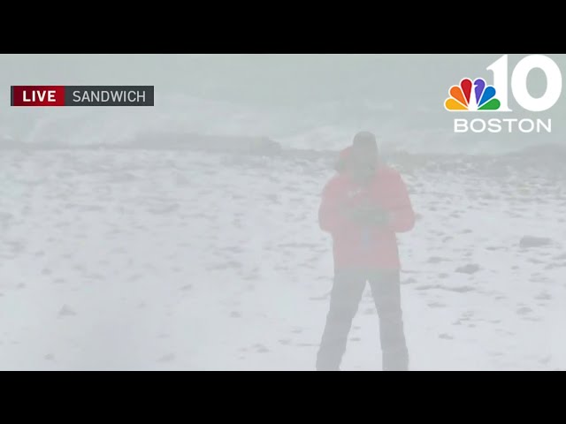 Nor'easter causes near-blizzard conditions on Cape Cod