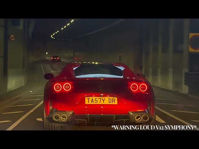 INSANE LOUD Exhaust - Ferrari 812 Superfast TERRORIZING London! *Loud Accelerations & Tunnel Sounds!