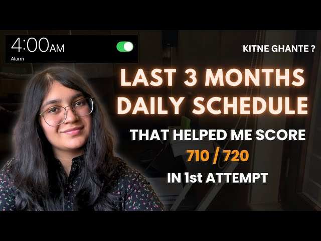 NEET Topper’s LAST 3 MONTHS Routine !! By AIR 278