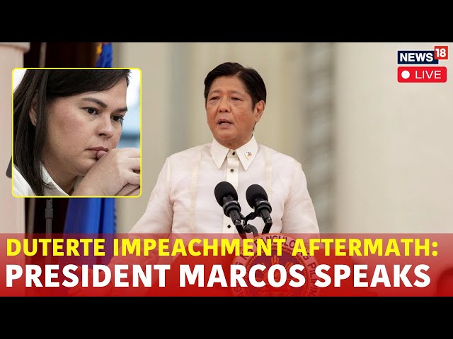 Sara Duterte News Live | Philippines Ferdinand Marcos Jr. Live After Sara Duterte Impeachment | N18G