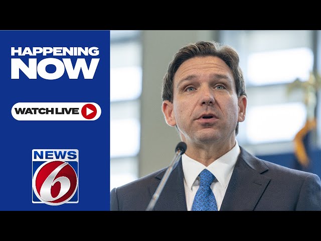 Gov. Ron DeSantis speaks in Tampa