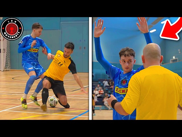 I Played in a PRO FUTSAL MATCH & The REF Got SERIOUS! (Football Skills & Goals)