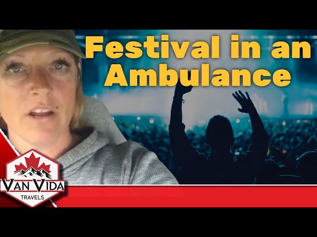 Travelling in an ex-ambulance to the Gateway Festival