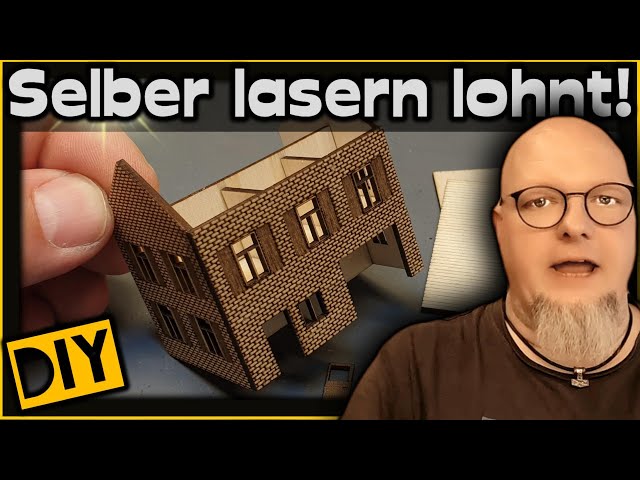 Einzigartige Gebäude für die Modellbahn - mein erstes Lasercutting-Haus entsteht.🚂 [#154] Spur N