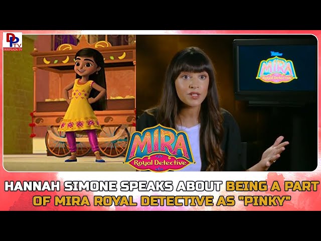 Hannah Simone  Speaks About Pinky | Disney Junior Mira Royal Detective | Indian Cartoon | Desiplaza