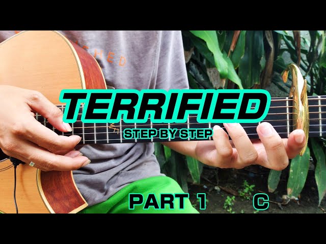 Terrified - Katharine McPhee (Step by step) Fingerstyle guitar + chords