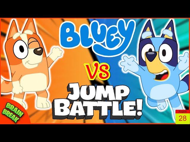 Bluey Jump Battles Brain Break | Freeze Dance & Chase | Just Dance | Games For Kids | Danny Go!