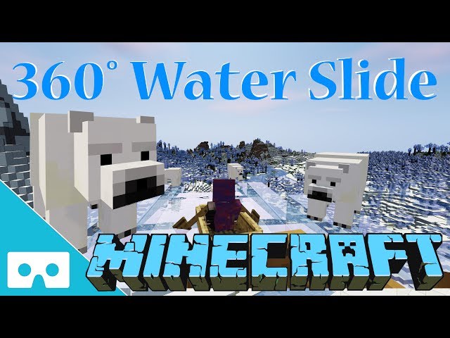 Polar Bear Water Slide VR 360° Minecraft Christmas