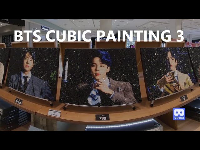 3D 180VR 4K Kpop Star BTS Cubic Painting 3 Jungkook V Jimin J-hope Suger Jin RM Complete Collection