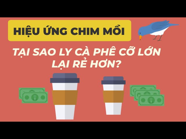 Hiệu Ứng Chim Mồi - Tại Sao Ly Cà Phê Cỡ Lớn Lại Rẻ Hơn?