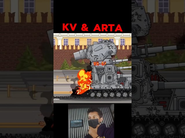 Morok kv-6 vk-44 arta robo Stalin sad edit 😥#cartoon #tank #games #homeanimations