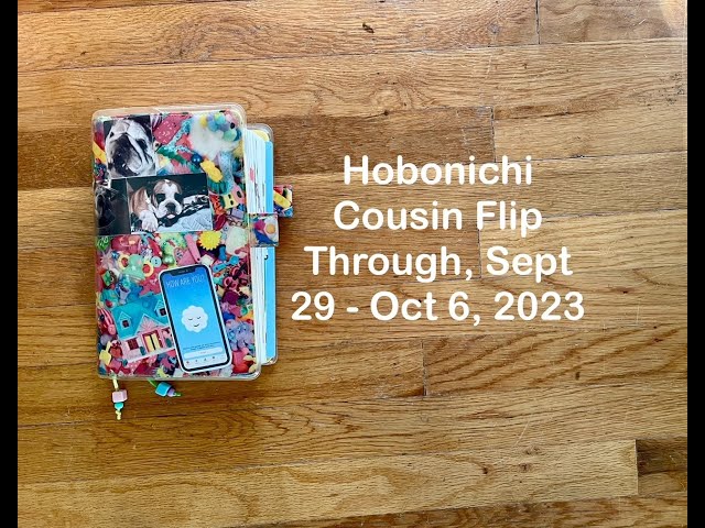 Hobonichi Cousin Flip Through, Sept 29 - Oct 6, 2023