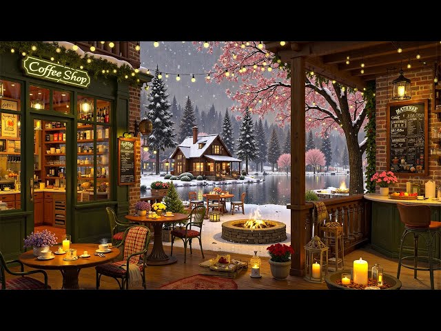 Winter Morning Jazz ⛄ Cozy Coffee Shop Ambience with Relaxing Jazz Instrumental Music for Studying