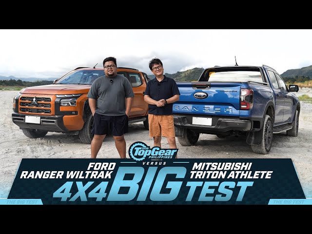 Mitsubishi Triton Athlete vs. Ford Ranger Wildtrak: 4x4 Pickup Big Test | Top Gear Philippines