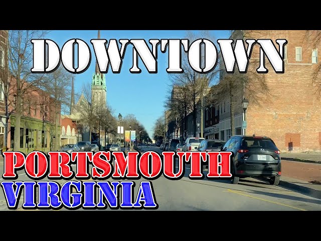 Portsmouth - Virginia - 4K Downtown Drive