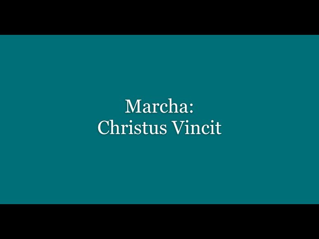 Marcha: Christus Vincit. Papel de bombo