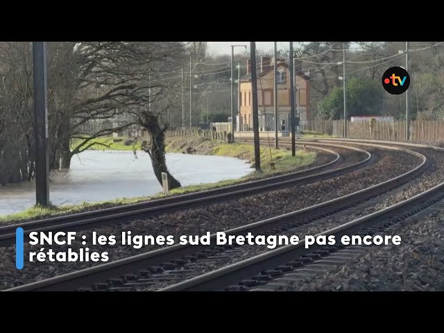 SNCF : les lignes sud Bretagne pas encore rétablies