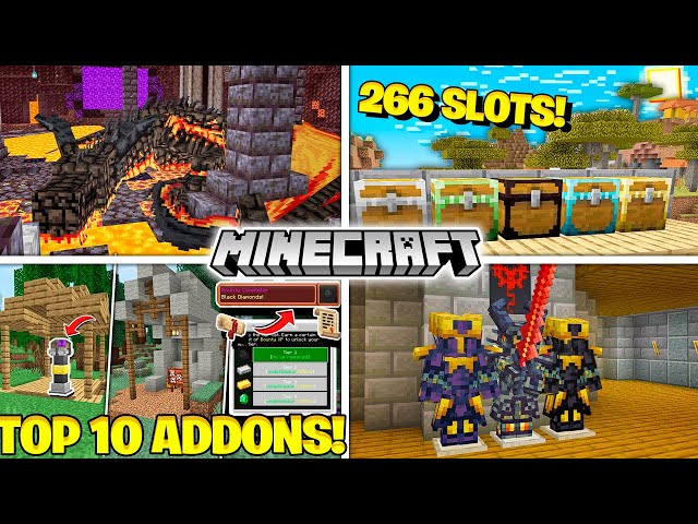 🔥 TOP 10 NOVOS ADDONS PARA SEU MINECRAFT BEDROCK 1.19!