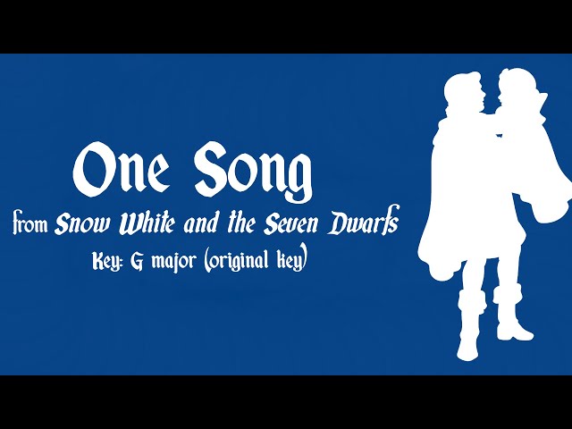 One Song (karaoke/instrumental) - Snow White and the Seven Dwarfs