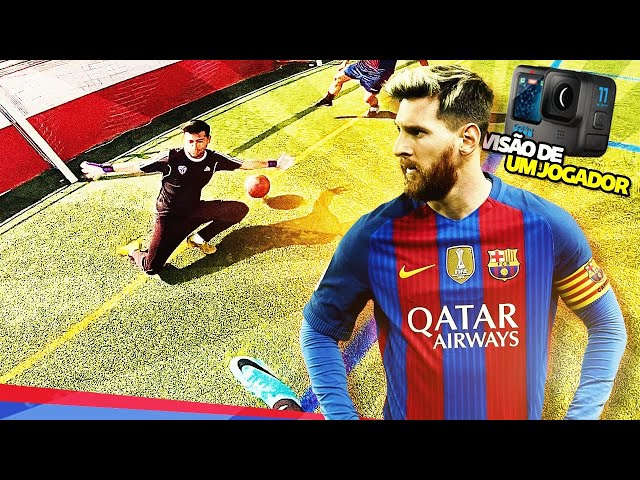 JOGUEI BOLA NA VISÃO DO MESSI NO BARCELONA, O GOLEIRO ME ANULOU?