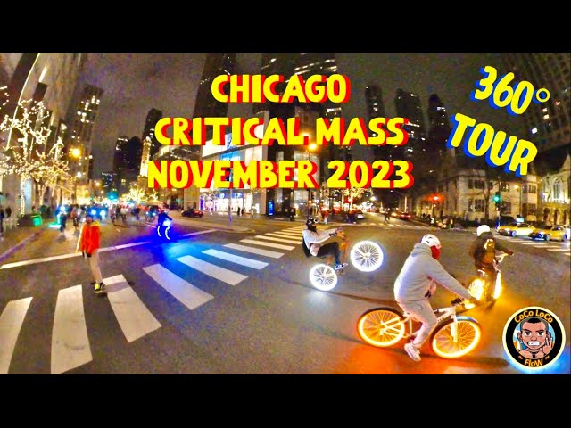 Chicago - Critical Mass - November 2023 -  Thanksgiving Ride - 360° tour