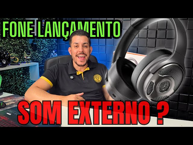 LANÇAMENTO FONE BLUETOOTH HEADSET COM SOM EXTERNO