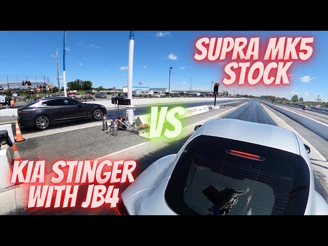 Drag Race Kia Stinger VS Supra MK5