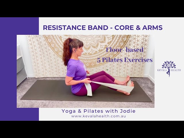 Resistance Band for Core & Arms | 15-minute Pilates Mat Workout