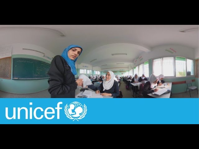 360: Going to school in Gaza | UNICEF