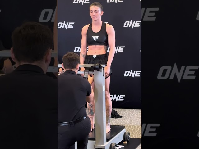 Amy Pirnie makes weight and passes hydration for #ONEFightNight25