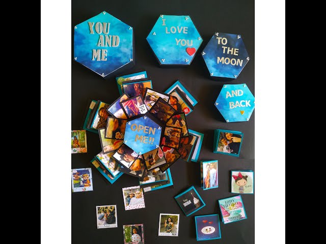 YOU nd ME Hexagon explosion box | LOVE Explosion box |Hexagon Explosion Box