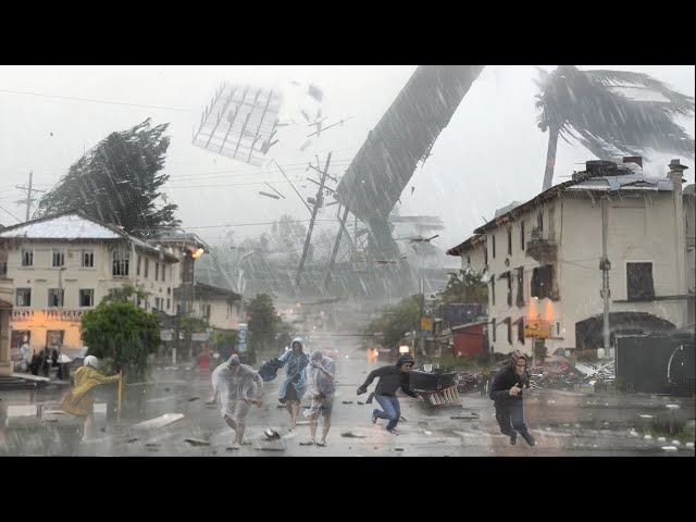 Extreme chaos in Australia! Unusual storm blows airport and houses in Gold Coast