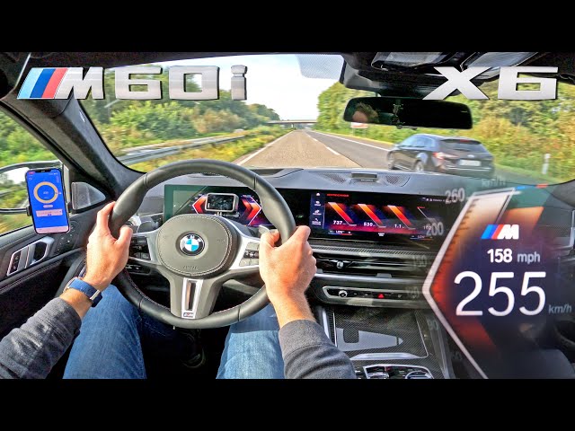 2025 BMW X6 M60i 4.4 V8 // TOP SPEED on AUTOBAHN