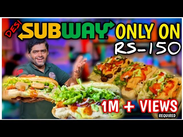 Subway Sandwich Ab Mile Ga sirf 150 Mai | Subway K Desi Style Mai Sandwiches | Karachi Street Food