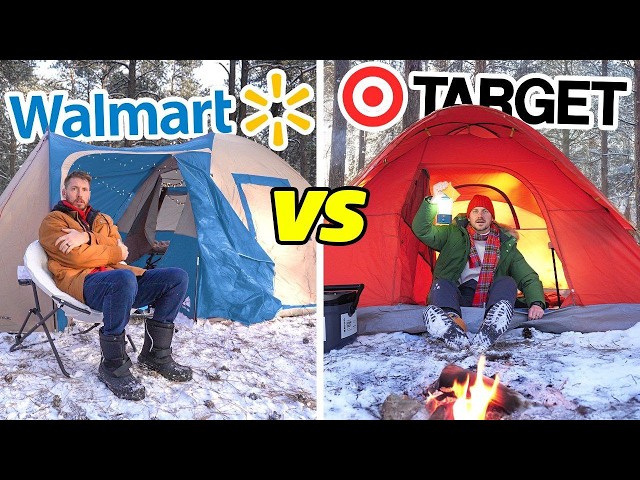 Target VS Walmart Overnight Survival Challenge!