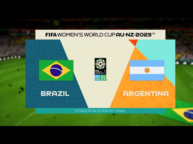 FIFA 23 - Brazil vs Argentina || FIFA Women's World Cup Final || Fifa 23 New DLC PS5™[4k60fps]